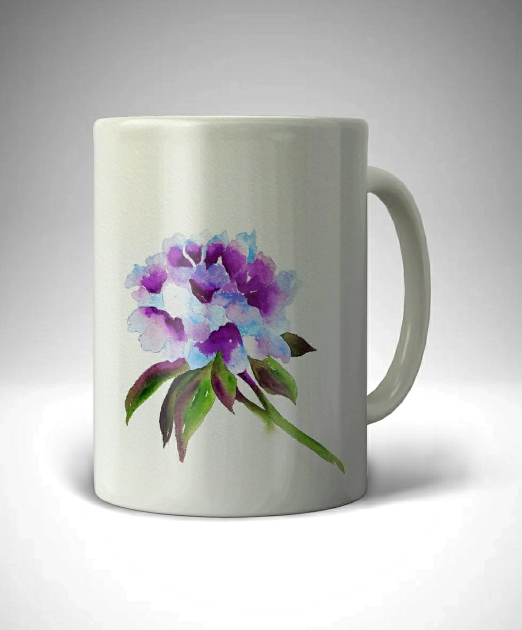 TAZA FLOR VIOLETA