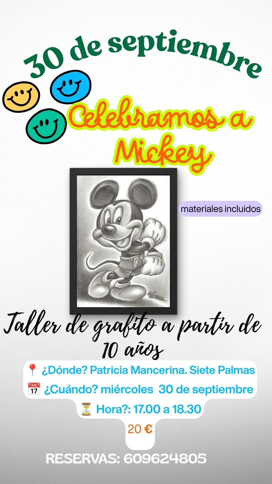 Taller de grafito Celebramos a Mickey Pepapint