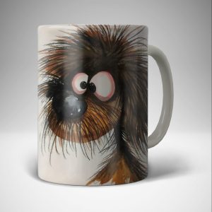 taza perro despeinado