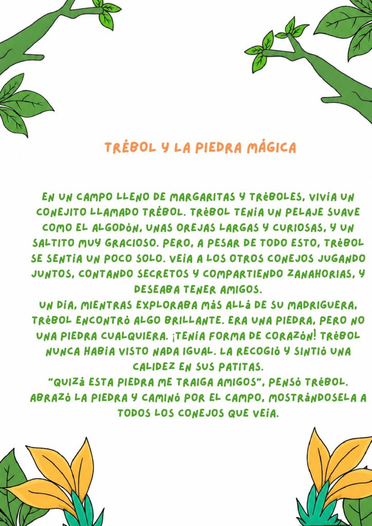 Ilucuentos 2 Cuento. Trébol y la piedra misteriosa